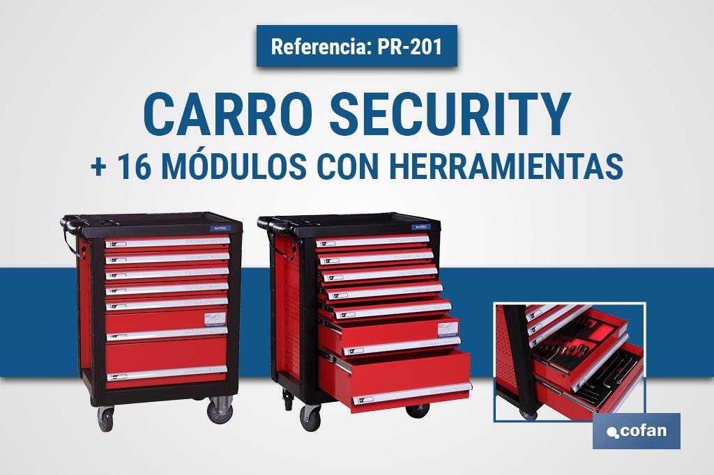 Promoción Carro Security + 16 Módulos con Herramientas